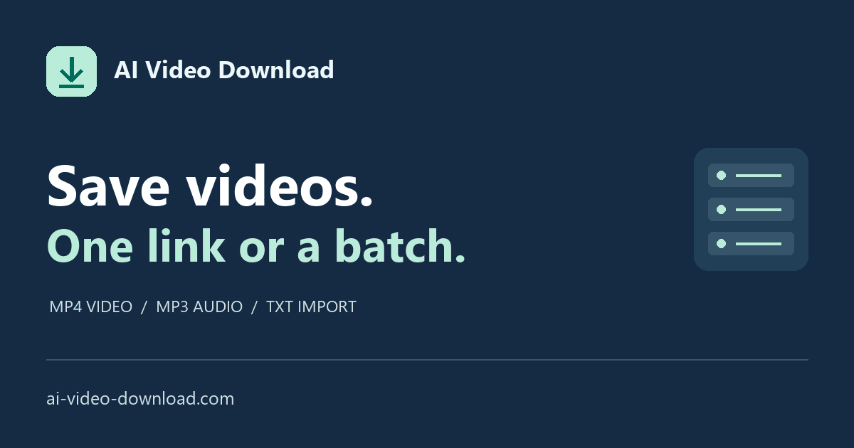 AI Video Download