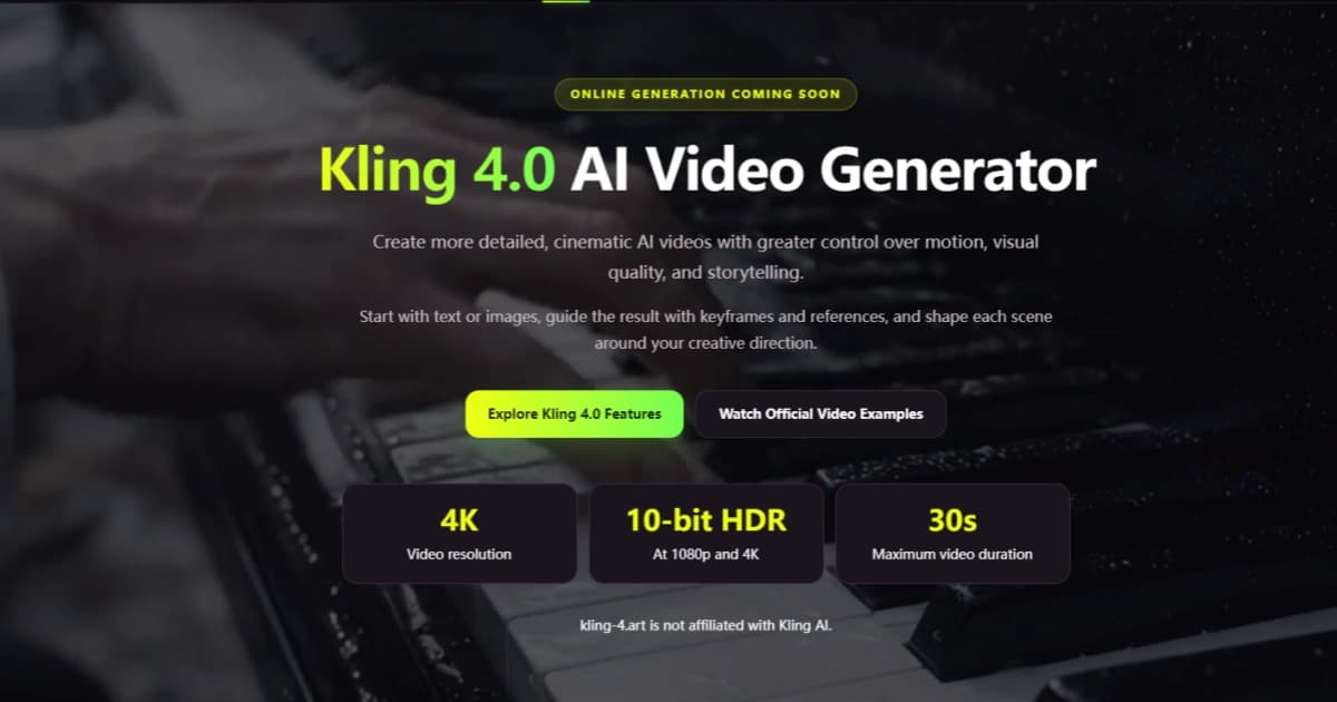 Kling 4.0 AI Video Generator