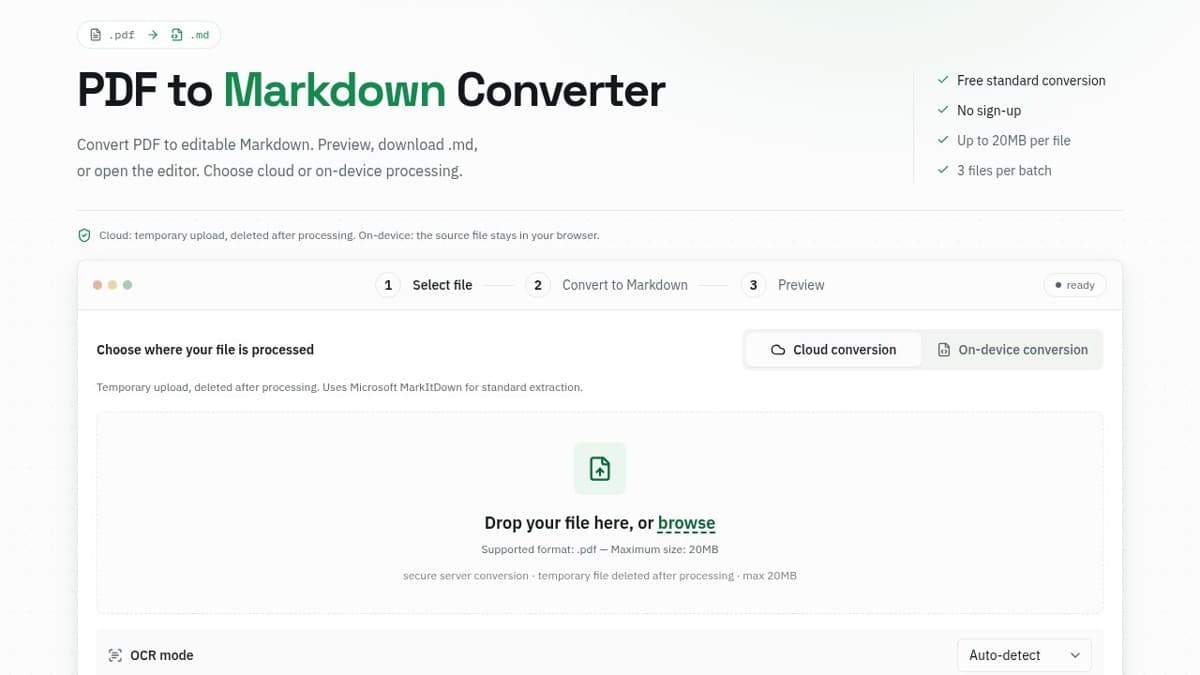 PDF to Markdown Converter by MarkItDown