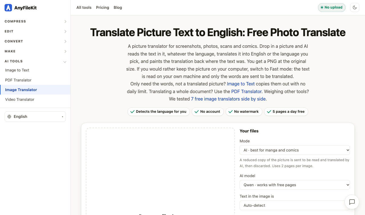 AnyFileKit Picture Translator