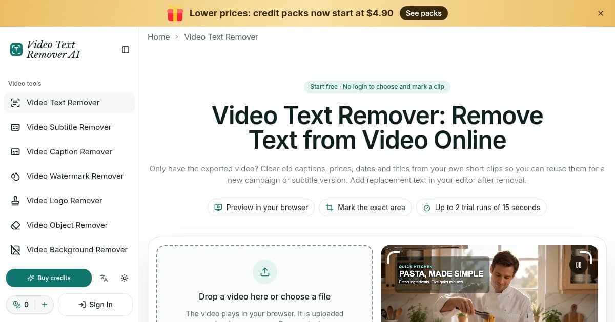Video Text Remover AI