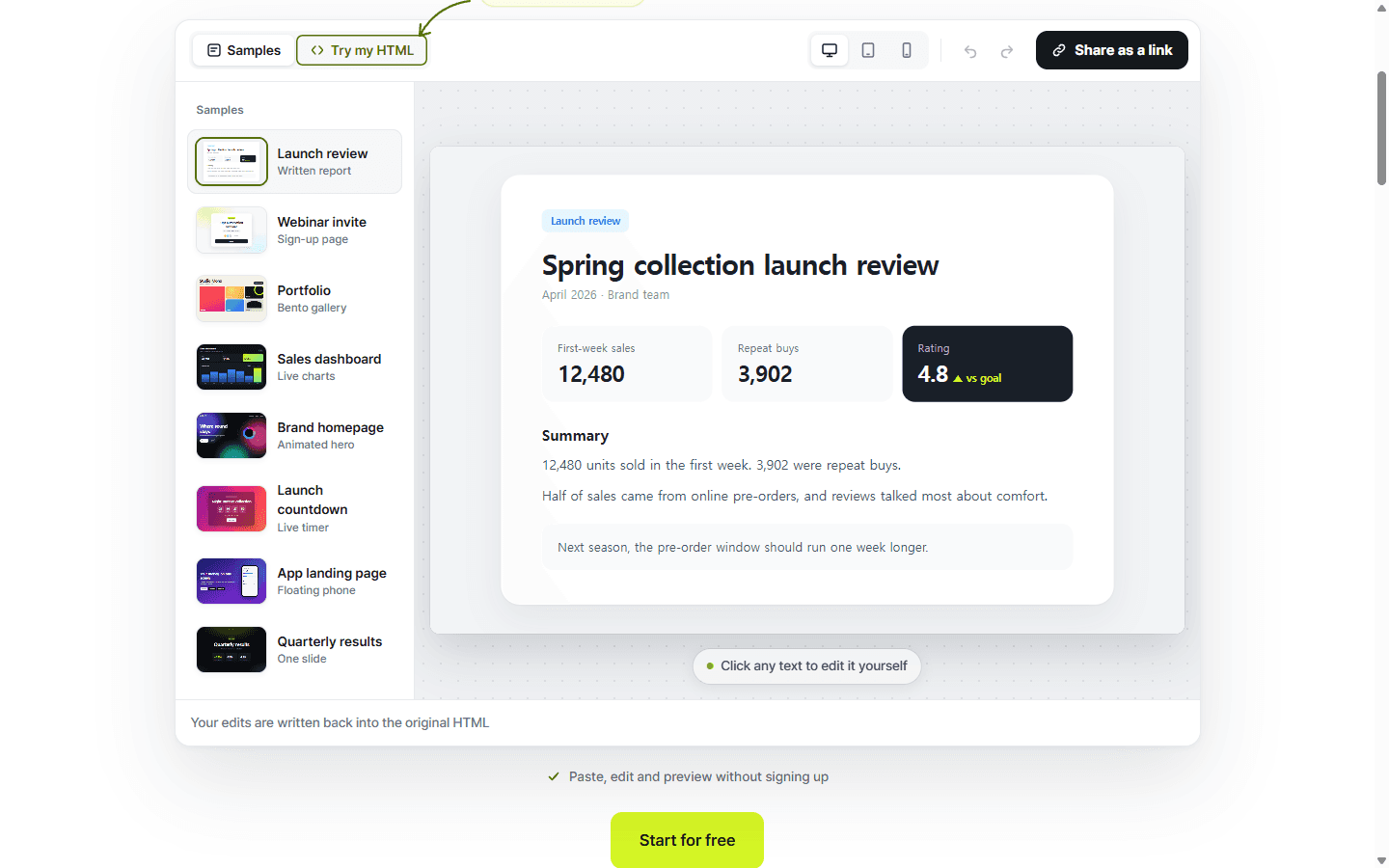NOS Workspace