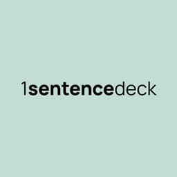 1Sentence Deck