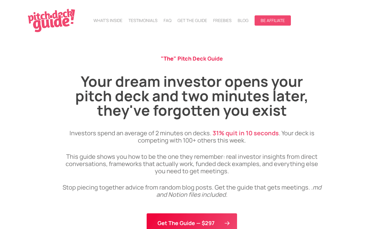 The Pitch Deck Guide