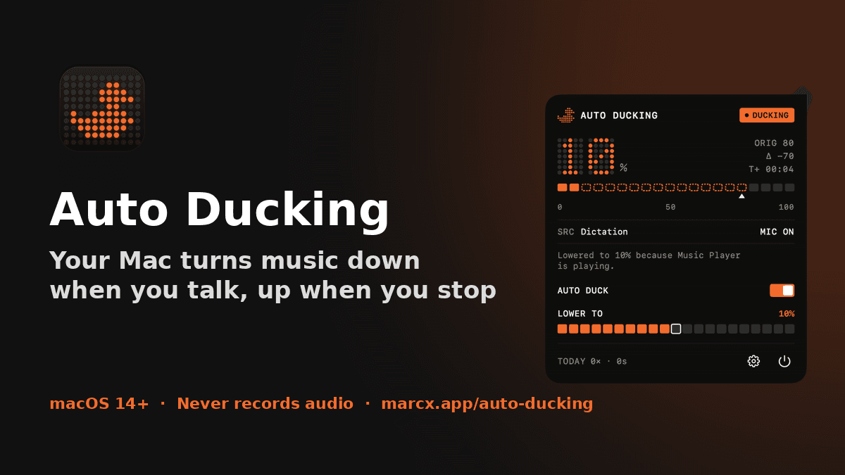 Auto Ducking: Volume Control