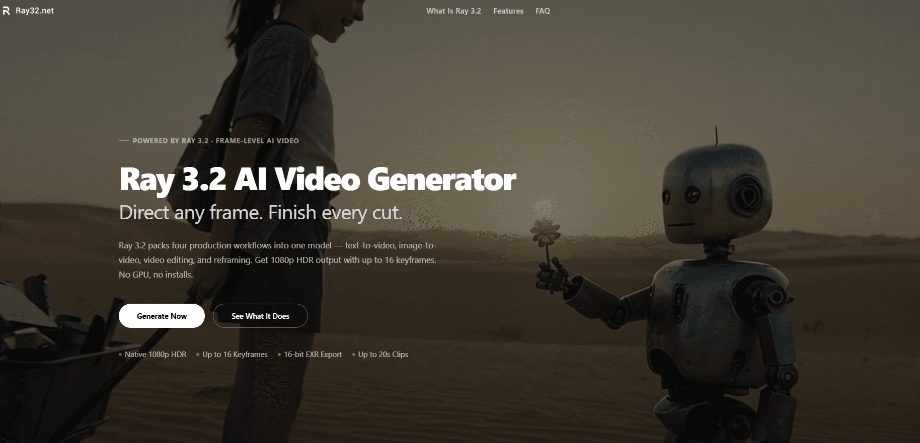 Ray 3.2 AI Video Generator