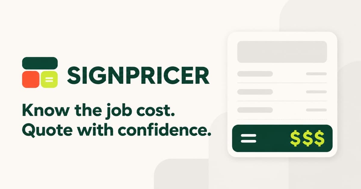 SignPricer